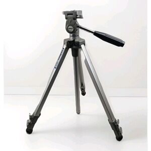 Velbon VE-3 Camera Tripod  - Made In USA Vintage Expanding Aluminum